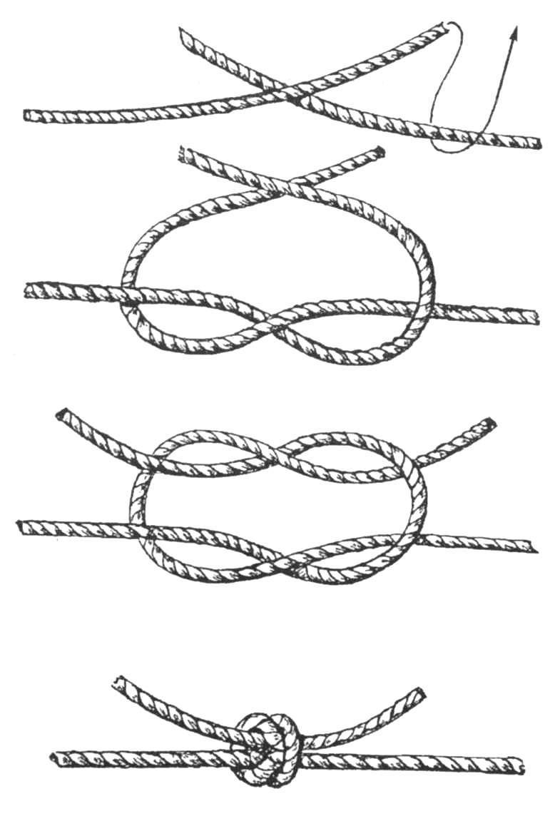 2 морской узел. Прочный узел. Крепкий узел. Узлы которые не развязываются. Морской узел.